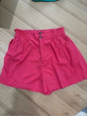 Farm Rio Pink linen blend shorts - Size Small
